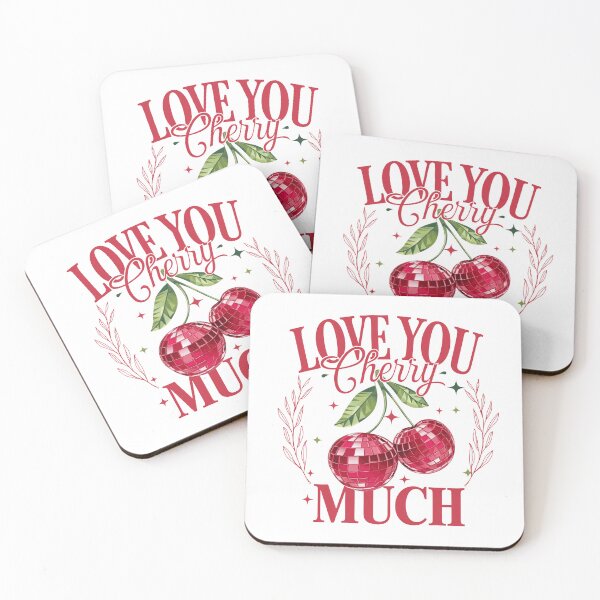 Item preview, Love You Cherry Much: Geometric Disco Cherries & Elegant Laurel designed and sold by Polarisofficial.