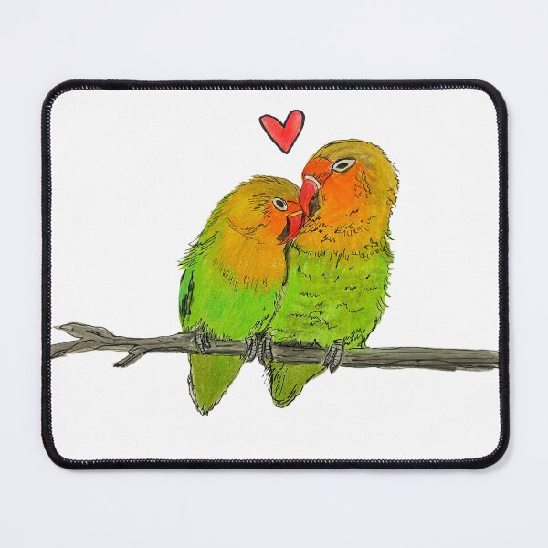Item preview, Hand Drawn Lovebirds designed and sold by Lena Draws.