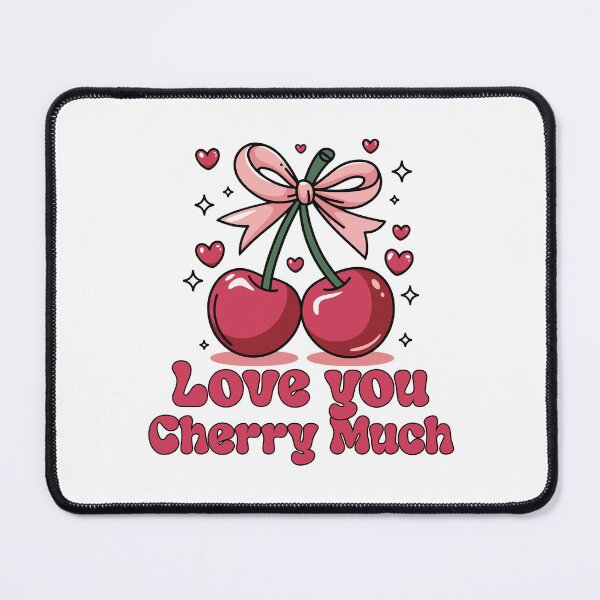 Item preview, Sweet Love & Pop Art Cherries: Retro Bow & Hearts Design designed and sold by Polarisofficial.