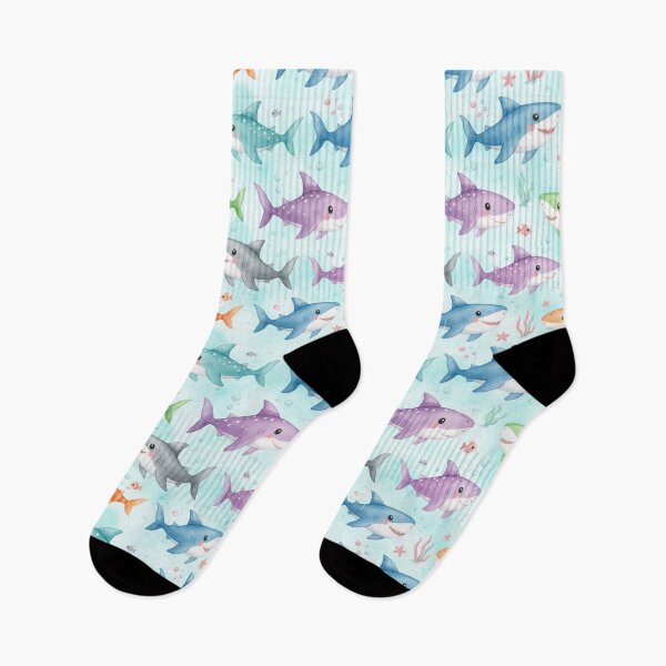 Item preview, Jaw-some Pals: Cute Smiling Sharks Under the Sea designed and sold by EllaBatovac17.