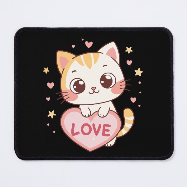 Item preview, Cute kitten heart love designed and sold by gigimoog.