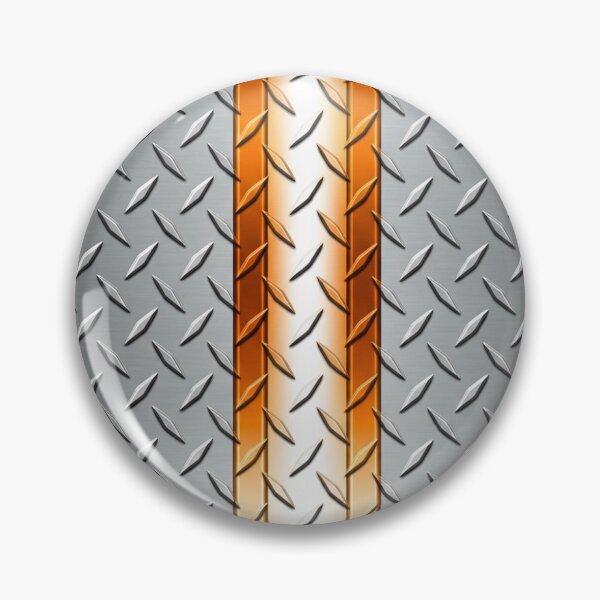 Item preview, Forged Tread: 4-Way Industrial Steel PHONE CASE (CHROME - ORANGE CREAM)  designed and sold by CleverCulture.