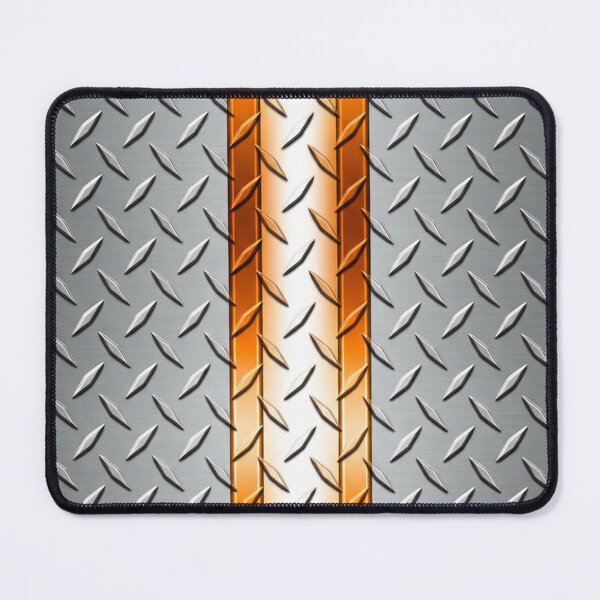 Item preview, Forged Tread: 4-Way Industrial Steel PHONE CASE (CHROME - ORANGE CREAM) designed and sold by CleverCulture.