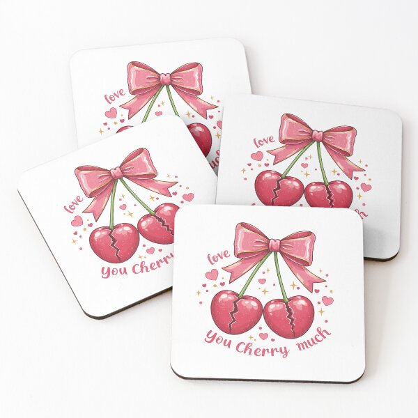 Item preview, Broken Heart Cherries: Pink Ribbon & Sparkling Love designed and sold by Polarisofficial.