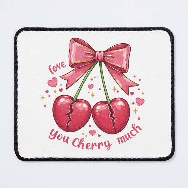 Item preview, Broken Heart Cherries: Pink Ribbon & Sparkling Love designed and sold by Polarisofficial.