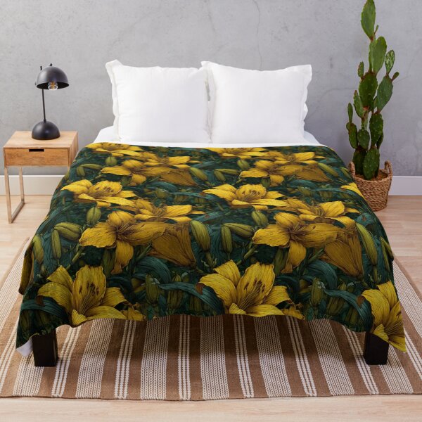 Item preview, Bold Lilies Texture - Botanical Garden Pattern - Secret Santa Gifts designed and sold by RoyalStarsPatts.