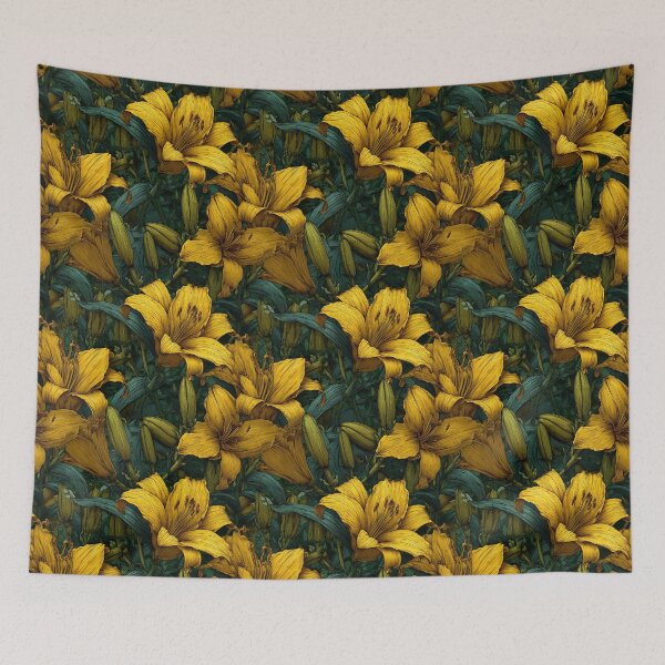 Item preview, Bold Lilies Texture  - Botanical Garden Pattern  - Secret Santa Gifts designed and sold by RoyalStarsPatts.
