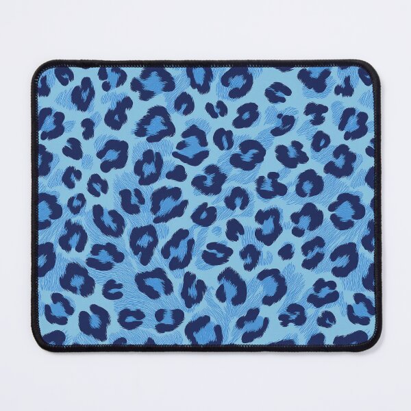 Item preview, Blue Leopard Print Tonal Animal Pattern Seamless Repeat designed and sold by LTOdesigns.
