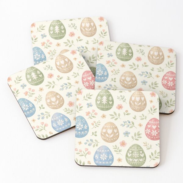 Item preview, Pastel Floral Easter Eggs Pattern designed and sold by SassyArtistry.