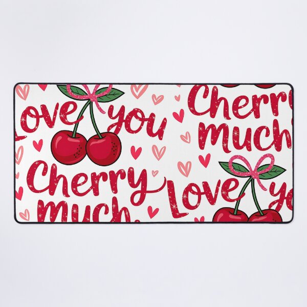 Item preview, Sparkling Love You Cherry Much: Glitter Typography & Ribbon designed and sold by Polarisofficial.