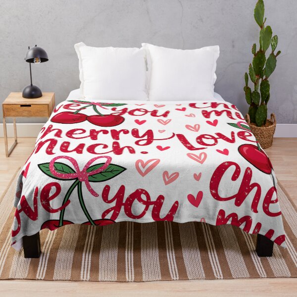 Item preview, Sparkling Love You Cherry Much: Glitter Typography & Ribbon designed and sold by Polarisofficial.