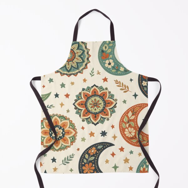 Item preview, Crescent Moon Floral Night Pattern designed and sold by SassyArtistry.