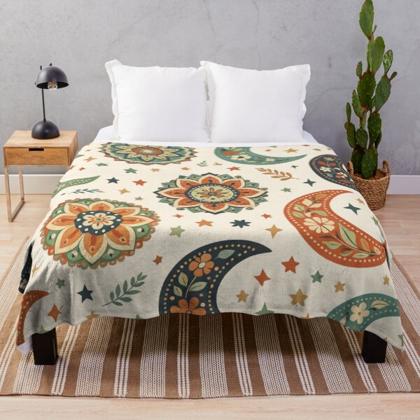 Item preview, Crescent Moon Floral Night Pattern designed and sold by SassyArtistry.
