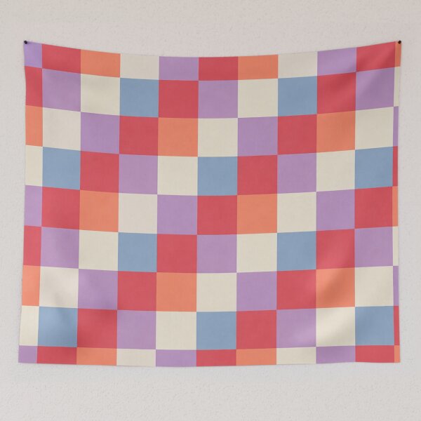 Item preview, Colorful Square Grid Pattern designed and sold by SassyArtistry.