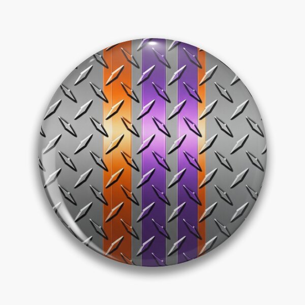 Item preview, Forged Tread: 4-Way Industrial Steel PHONE CASE (GREY STEEL - ORNAGE PURPLE RACING) designed and sold by CleverCulture.
