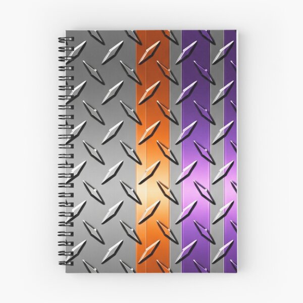 Item preview, Forged Tread: 4-Way Industrial Steel PHONE CASE (GREY STEEL - ORNAGE PURPLE RACING) designed and sold by CleverCulture.