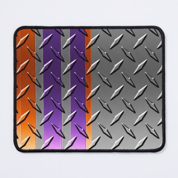 Item preview, Forged Tread: 4-Way Industrial Steel PHONE CASE (GREY STEEL - ORNAGE PURPLE RACING) designed and sold by CleverCulture.