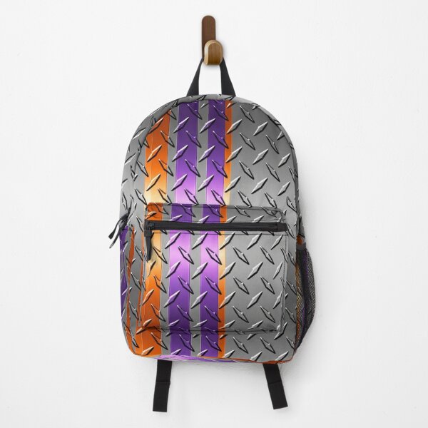 Item preview, Forged Tread: 4-Way Industrial Steel PHONE CASE (GREY STEEL - ORNAGE PURPLE RACING) designed and sold by CleverCulture.