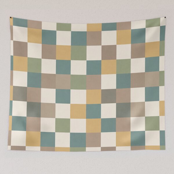 Item preview, Muted Earth Tone Square Grid designed and sold by SassyArtistry.