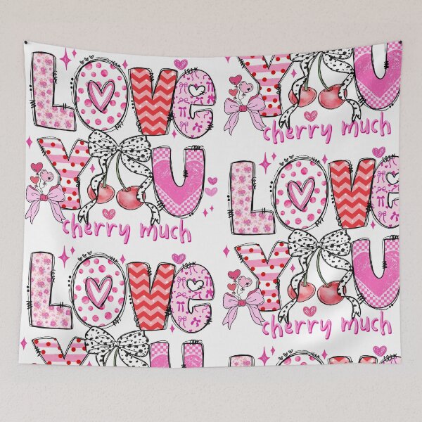 Item preview, Maximalist Pattern Love: Cherry Coquette & Mixed Textures designed and sold by Polarisofficial.