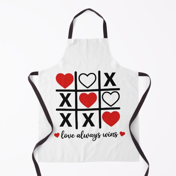 Item preview, Love Always Wins – Romantic Tic Tac Toe Hearts & Xs Valentine’s Day Design designed and sold by BrainBubbleArt.
