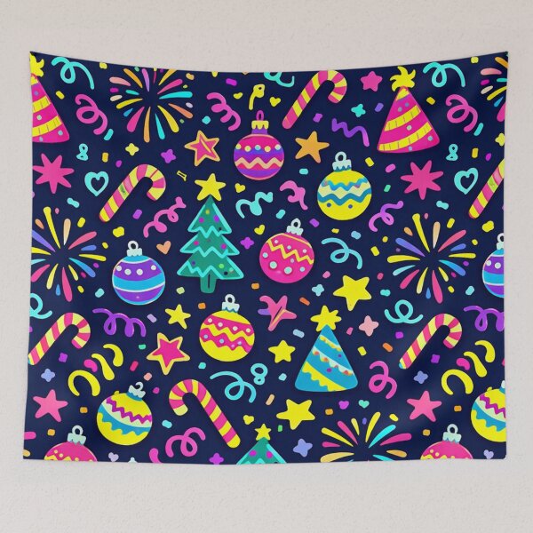 Item preview, Colorful Christmas Party Icons designed and sold by SassyArtistry.