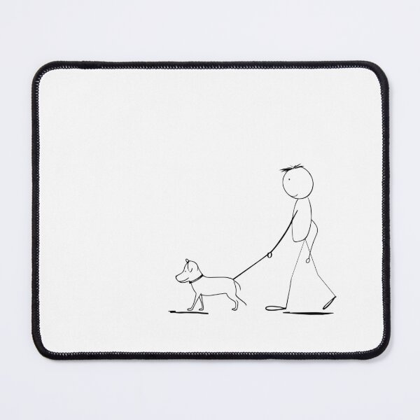 Item preview, Out for a walk stick guy and his dog designed and sold by Art-Horizon.