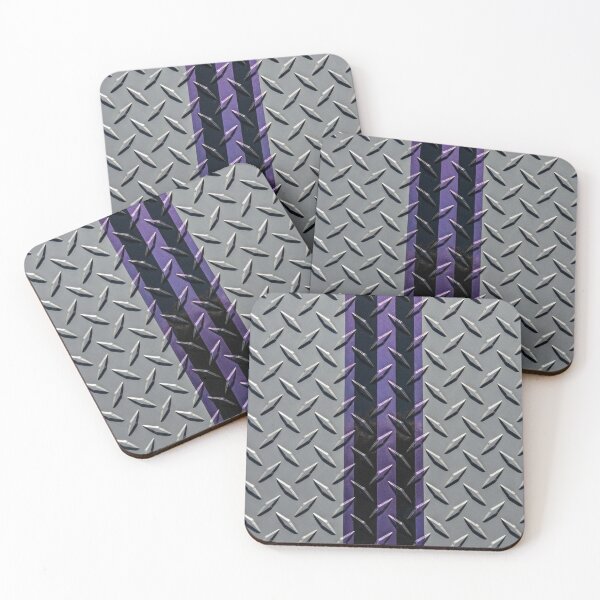 Item preview, Forged Tread: 4-Way Industrial Steel PHONE CASE (PURPLE - BLACK RACING) designed and sold by CleverCulture.