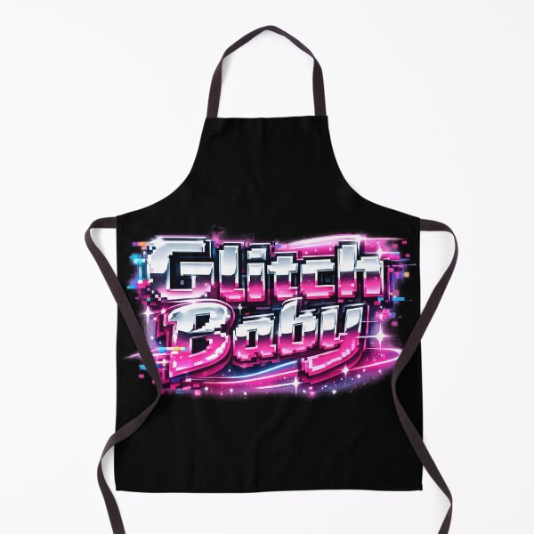 Item preview, Glitch Baby – Y2K Neon Glitch Typography Design designed and sold by R3XFORGE.