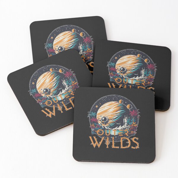 Item preview, Outer Wilds Vintage Nature T-Shirt – Moon Mountain Forest Art Tee designed and sold by achm.