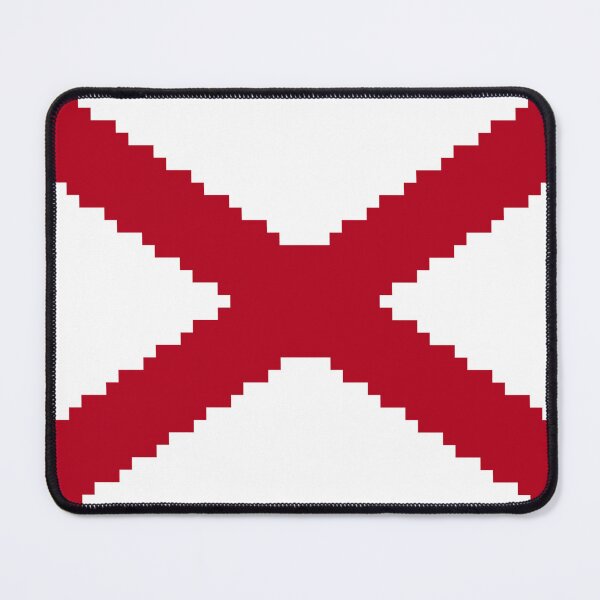 Item preview, Pixelated Alabama Flag designed and sold by Potato Quality Prints.