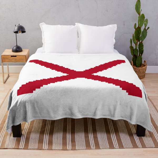 Item preview, Pixelated Alabama Flag designed and sold by Potato Quality Prints.