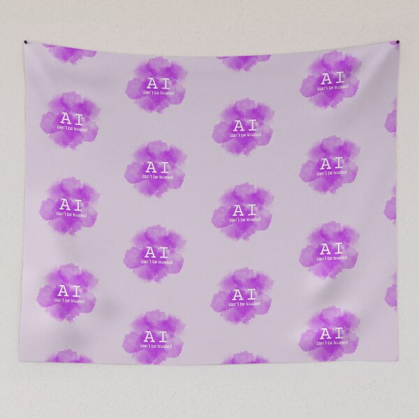 Item preview, AI can't be trusted (purple mist) designed and sold by ProjectLui.