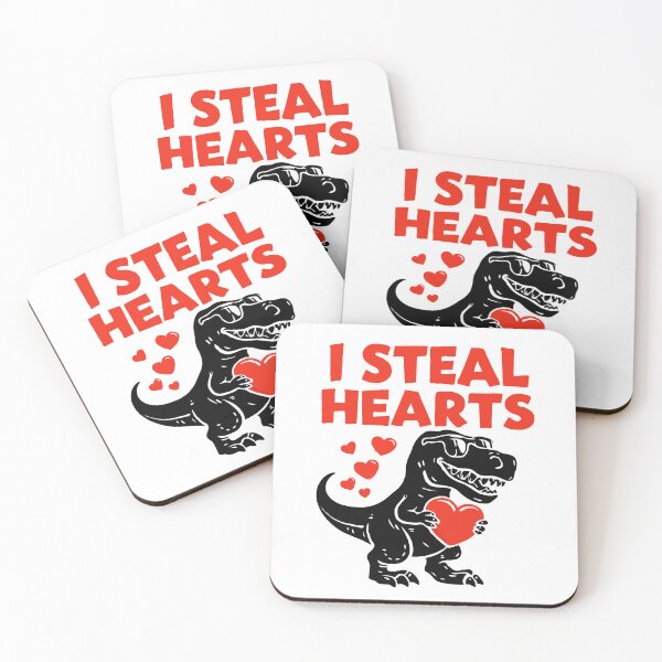 Item preview, I Steal Hearts Dinosaur Valentine Design – Cute Funny T-Rex Love Graphic for Valentine’s Day designed and sold by BrainBubbleArt.