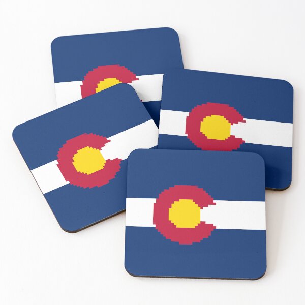 Item preview, Pixelated Colorado Flag designed and sold by Potato Quality Prints.