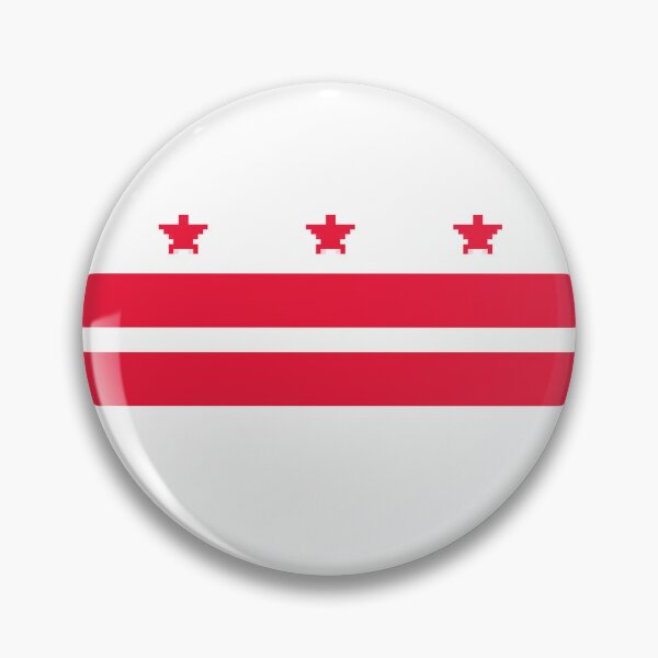 Item preview, Pixelated Washington, D.C. Flag designed and sold by Potato Quality Prints.