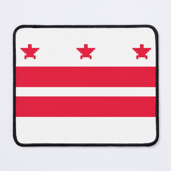Item preview, Pixelated Washington, D.C. Flag designed and sold by Potato Quality Prints.