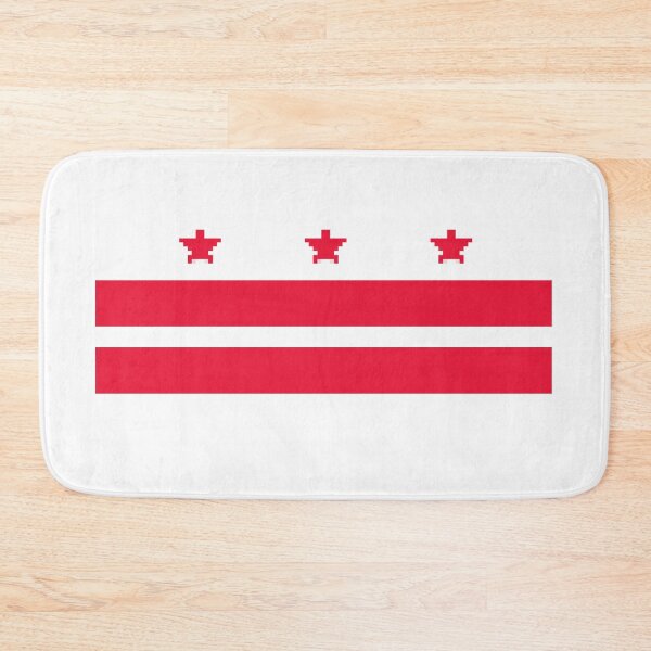 Item preview, Pixelated Washington, D.C. Flag designed and sold by Potato Quality Prints.
