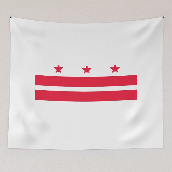 Item preview, Pixelated Washington, D.C. Flag designed and sold by Potato Quality Prints.