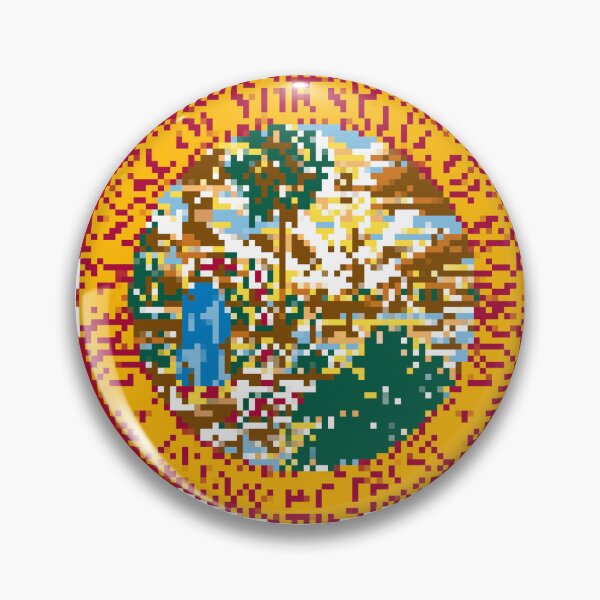 Item preview, Pixelated Florida Flag designed and sold by Potato Quality Prints.