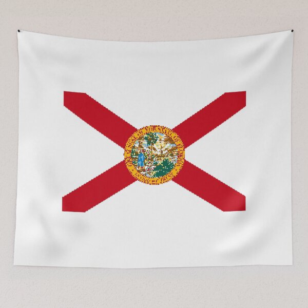 Item preview, Pixelated Florida Flag designed and sold by Potato Quality Prints.