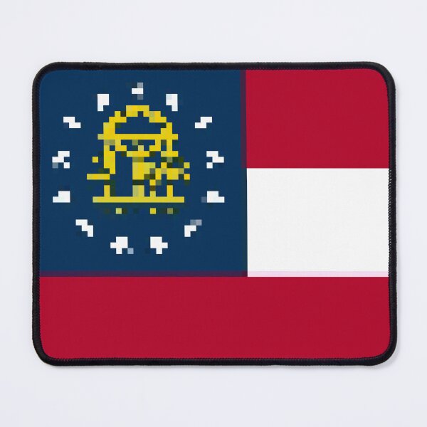 Item preview, Pixelated Georgia Flag designed and sold by Potato Quality Prints.