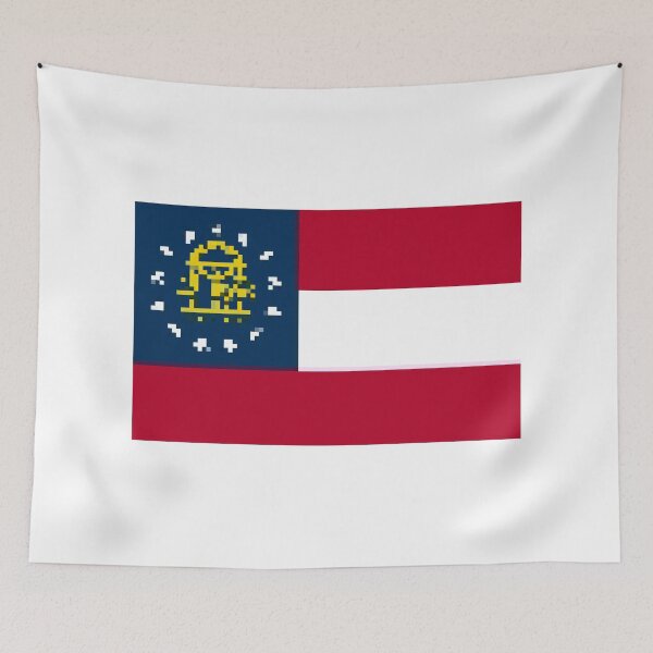 Item preview, Pixelated Georgia Flag designed and sold by Potato Quality Prints.