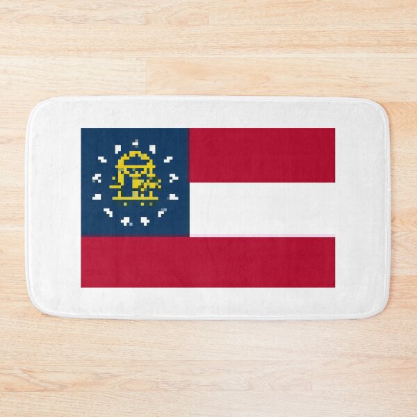 Item preview, Pixelated Georgia Flag designed and sold by Potato Quality Prints.
