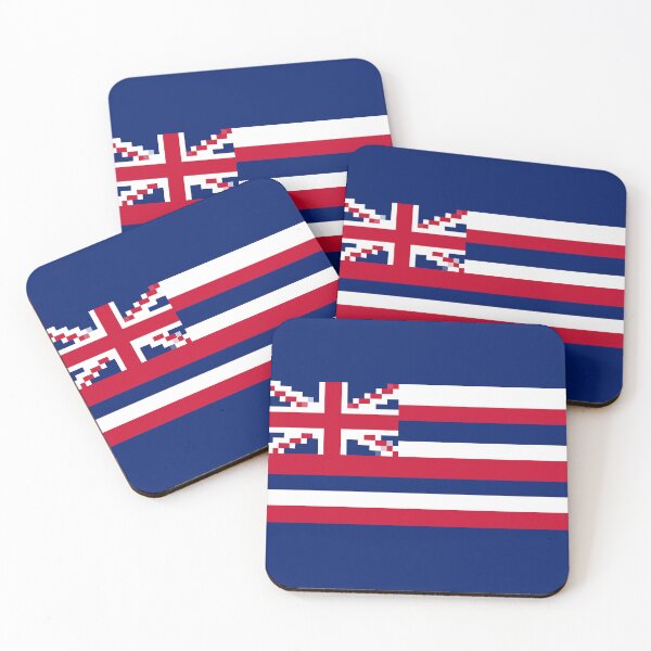 Item preview, Pixelated Hawaii Flag designed and sold by Potato Quality Prints.