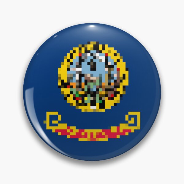 Item preview, Pixelated Idaho Flag designed and sold by Potato Quality Prints.