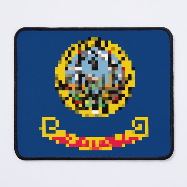 Item preview, Pixelated Idaho Flag designed and sold by Potato Quality Prints.