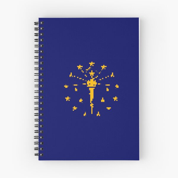 Item preview, Pixelated Indiana Flag designed and sold by Potato Quality Prints.