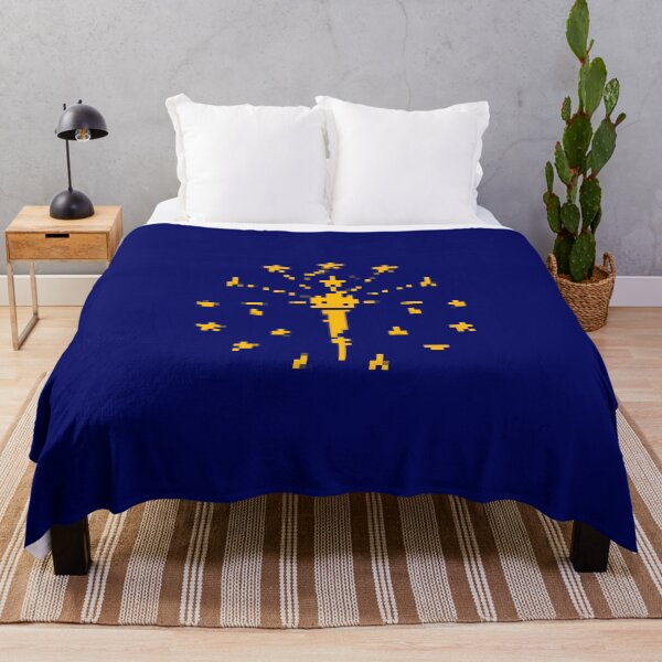 Item preview, Pixelated Indiana Flag designed and sold by Potato Quality Prints.