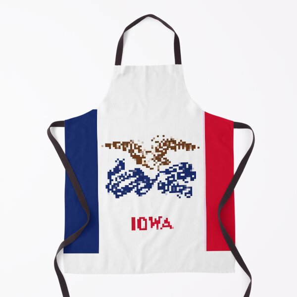 Item preview, Pixelated Iowa Flag designed and sold by Potato Quality Prints.